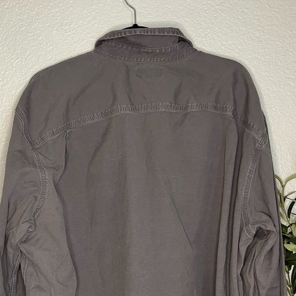 Carhartt Men’s 3XL Grey Button Down Long Sleeve - Picture 3 of 9